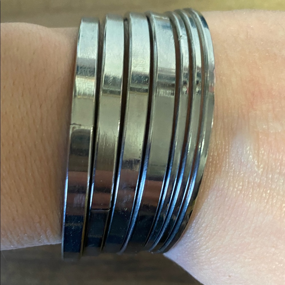Silver Bangles - Picture 3 of 5